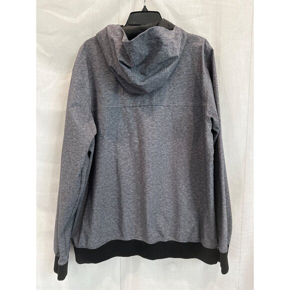 The North Face Mens XL Heather Gray Hooded Full-Zip Jacket - Picture 3 of 5